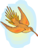 Flying Hummingbird Clip Art